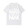 Men's 100% Cotton Short Sleeve Crew Neck T-Shirt, My Favourite People Call Me Papa Print Casual Graphic Tee for Father Papa Daddy Gift Daily Wear
