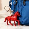 1/4Pcs Keychain Pendant Mini Horse Design Christmas Ornament with Hanging Loop DIY Jewelry Accessories