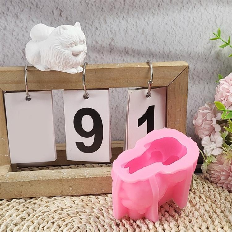 3D Dog Animal Silicone Mold for Candle Soap Making Epoxy Resin Silicone Molds Fondant Silicone Molds for Candy Baking