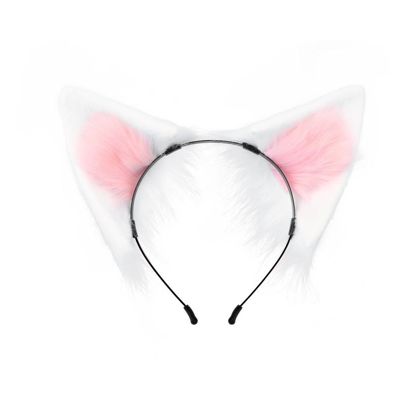 Japanese Style Faux Fox Ears Headband Cosplay Halloween Costume Accessory Adults