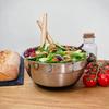 1pc Salad Bowl Mixing Bowls with Lids and Non Slip Bases Stainless Steel Mixing Bowls Set for Baking Nesting Storage Bowls