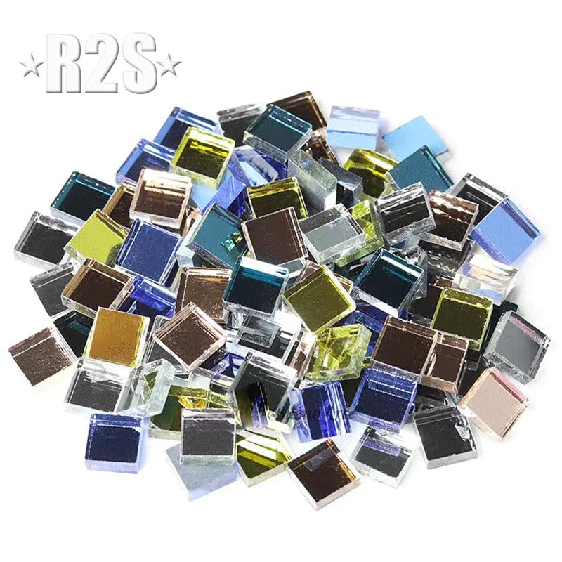 1kg Glass Mirror Mosaic Tiles Bulk Diamond Shape DIY Craft Handcrafted Accessory Home Wall Artwork Decor Supplies arte
