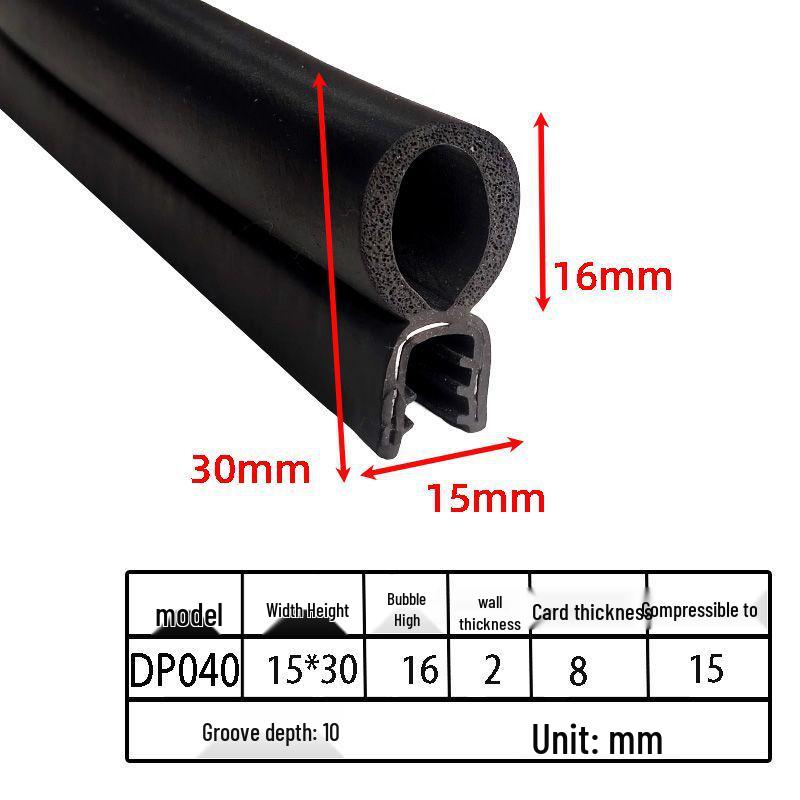 Customizable EPDM U-Shaped Rubber Sealing Strip for Electrical Cabinets and Car Doors