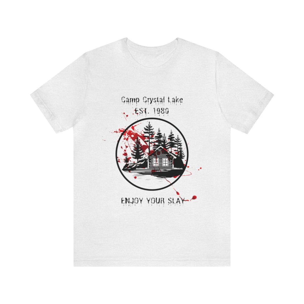 

Camp Crystal Lake Enjoy Your Slay Unisex Jersey Short Sleeve Tee 3XL