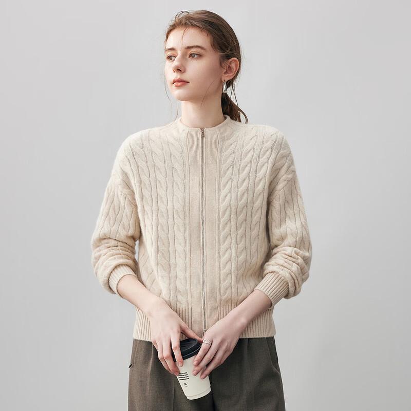 

Comen Boca Women s 2025 Winter Cashmere Cable Knit Cardigan S