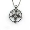 Necklace Retro Literary Skull Head Sheep Head Demon God Pan Round Pendant