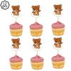 Coffee Brown Teddy Bear Balloon Number Heart Balloon Set Kid Birthday Party Decoration Baby Shower Wedding Valentine's Day Decor