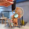Butterbear Dessert Plush Doll Keychain Ring Butter Bear Cute Car Key Chain Pendant