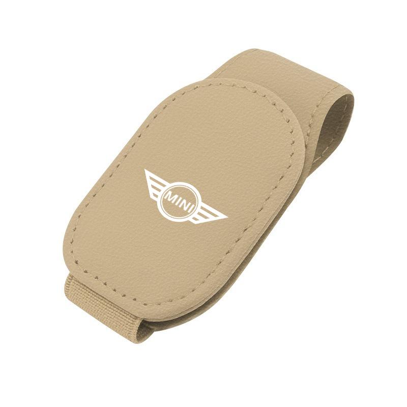 Carbon Fibre/Leather Car Glasses Clip Cards Case Sunglasses Bracket For BMW Mini Cooper R50 R53 R55 R56 R60 R61 F54 F55 F56 F60
