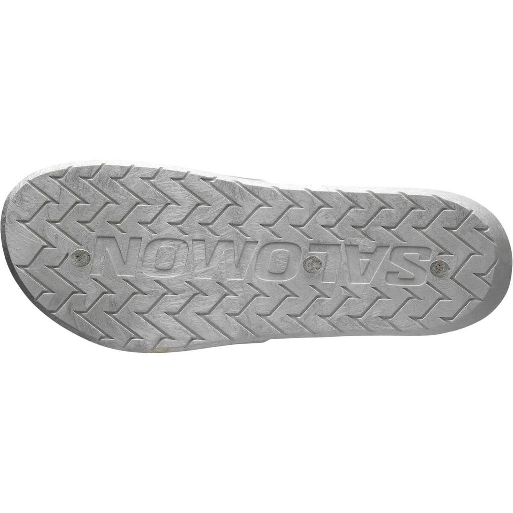 Salomon Summeride Casual Versatile Silent Non-Slip Slide Sandals Unisex Footwear Light-Gray 477404