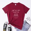 Just One More Chapter Tshirt Kawaii Book Lover Gift Tshirt Funny Cat Mom Librarian Reading Tee Shirt Top Dropshipping
