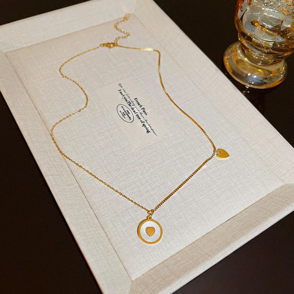 Elegant Titanium Steel Necklace: Chic, Durable, Non-Fading Design for Women