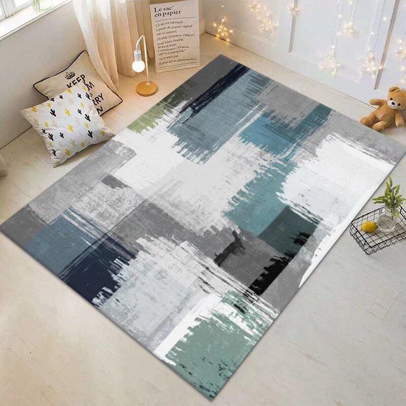 Modern Simple Carpet Living Room Decoration Light Luxury Rug Soft Non-slip Children's Bedroom Rugs Customized Coffee Tables Mat