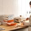 Refrigerator egg storage box drawer-type storage double-layer pull-out box for egg preservation large capacity 32 compartments