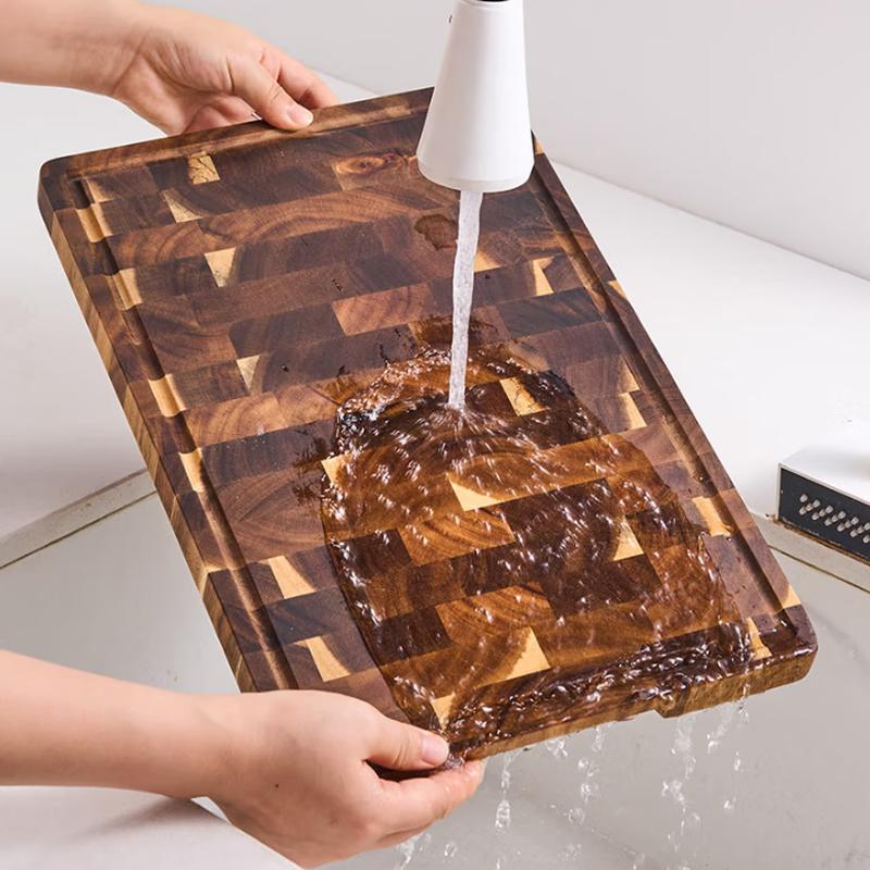 ZISIZ Acacia Wood Double-Sided Cutting Board