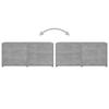 TV Cabinet Concrete Grey 80 X 34 X 36 Cm Particleboard
