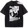 Hot Sale Anime Sasaki Yamada Smoking Behind The Supermarket with You Wash Graphic T-shirt Y2K Unisex Vintage Oversized T-shirt