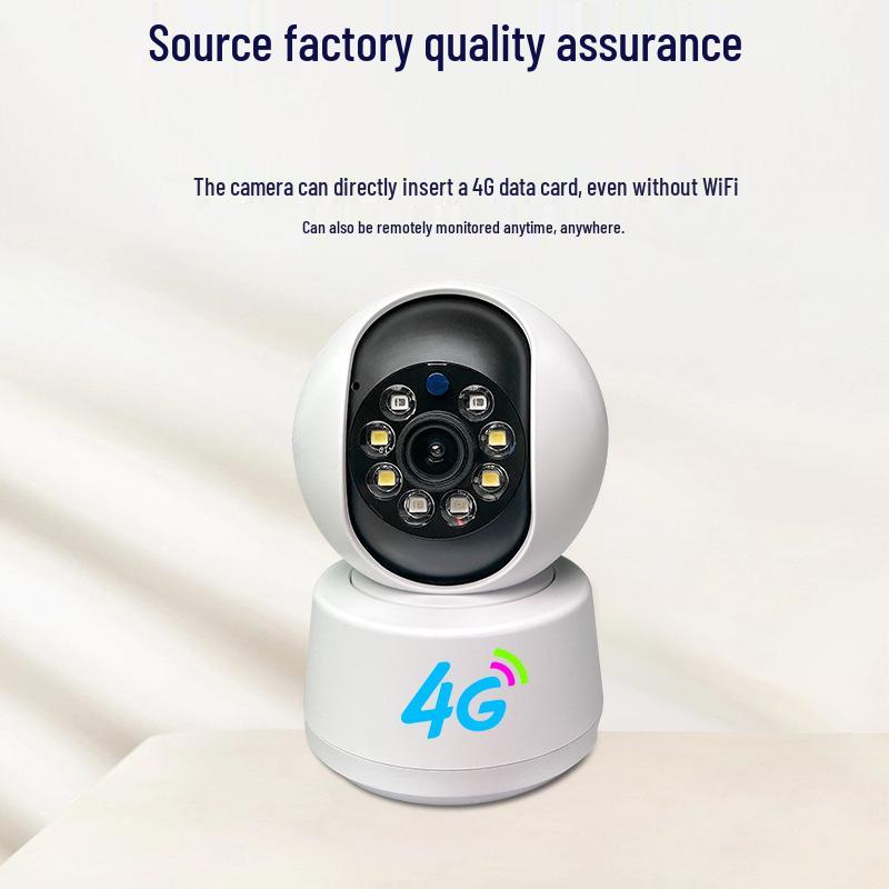 360° Night Vision Monitor: HD Surveillance Camera with Mobile Connectivity & Full Rotation, No Blind Spots