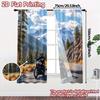 2pcs   2D FLAT PRINTING Curtains (Without Rod) Mountain Riders Contemporary Popular Curtains Prints Light Filtering Curtains