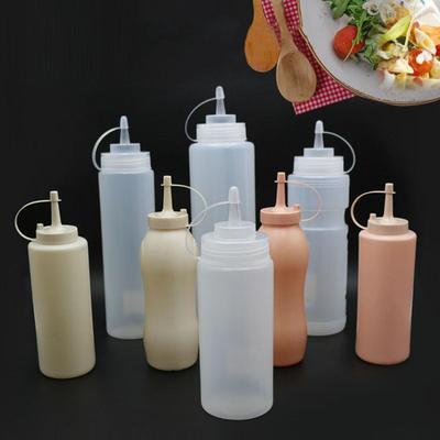 Garrafa Squeeze de Plástico de Qualidade de Restaurante Perfeita para Saladas Molhos (1100ML)