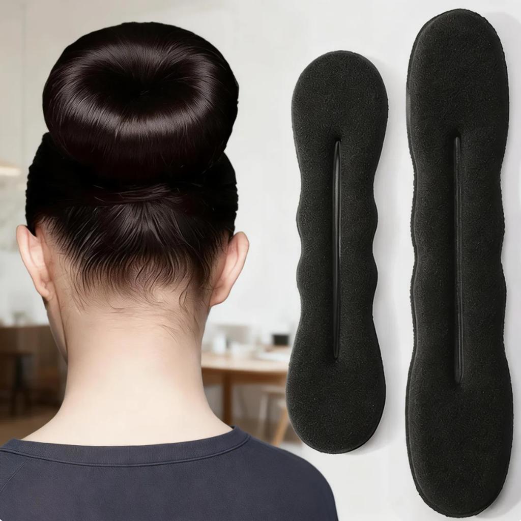 Schwamm Kunststoff Schleife Lockenmacher Haar-Scrunchie Stirnband Twist Donut Dutt Lockenwickler Haarbänder Frisurwerkzeuge