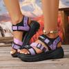 Fashion 2025 Summer New Women's Sports Sandals Multifunctional 6CM Thick Bottom Trend Sandals Fashion Comfortable Beach Women's Shoes