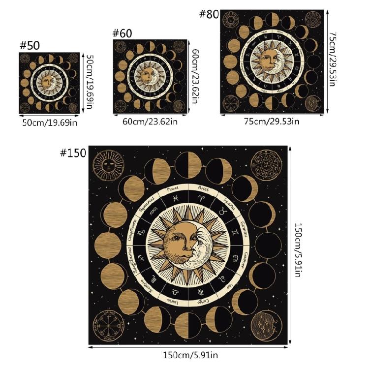 Tarot Table Altar Cloth Board Game Tablecloth Divination Card Altar Tablecloth