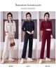 Spring 2026 Women's Color Block Stand Collar Sportswear Set with Embroidery and Hot Drilling - Two Piece Casual Fashion for Moms