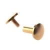 BHBL 10x Arc Solid Brass Button Stud Screw Nail Screw Back Leather Rivet Belt 10mm
