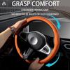 BGZ1 NEW Nappa Texture Steering Wheel Cover Wrapper Suitable For RENAULT Kadjar/Koleos/Captur/Fluence/Mégane All-Season Comfort Cover
