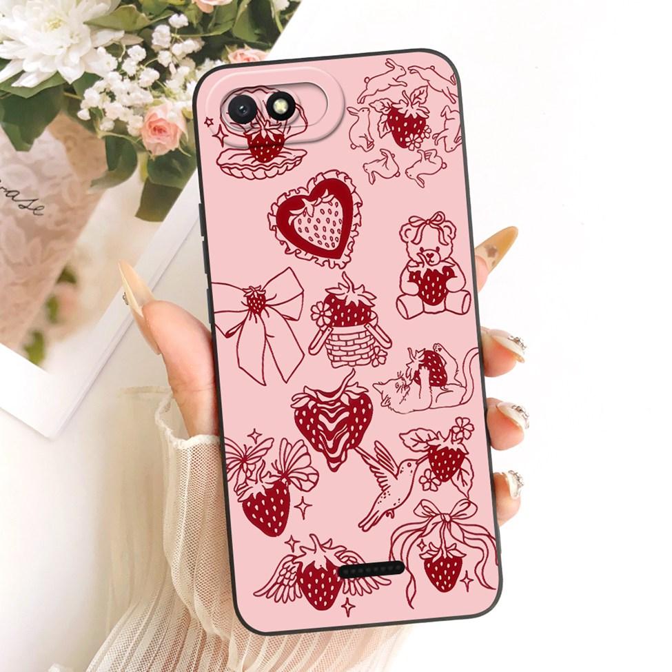 Casing For Redmi 6A Cover Fashion Cartoon Cute Funny Painted Silicone Phone Case M1804C3CG M1804C3CH M1804C3CI