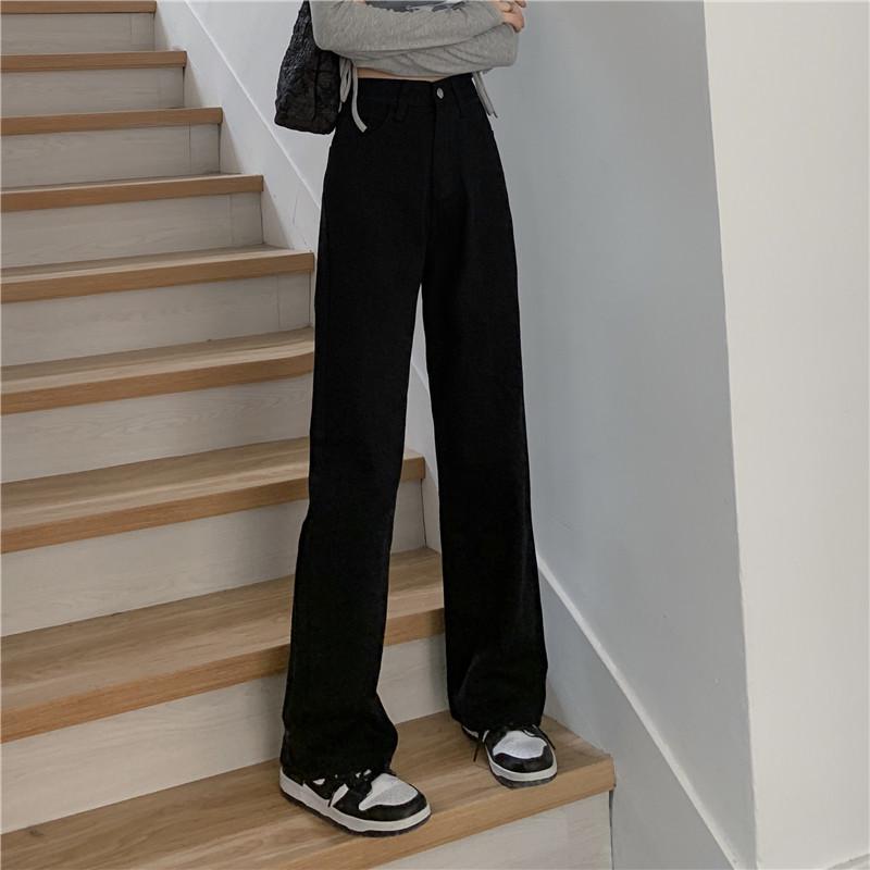 Unisex Retro Straight-Leg Jeans - High Waist, Loose Fit, Wide Leg, Spring/Autumn 2022 Edition