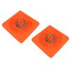 2 Set Traffic Cones Foldable 360 Degrees  Reflective Strips Road Safety Cones with Warning Light 70CM
