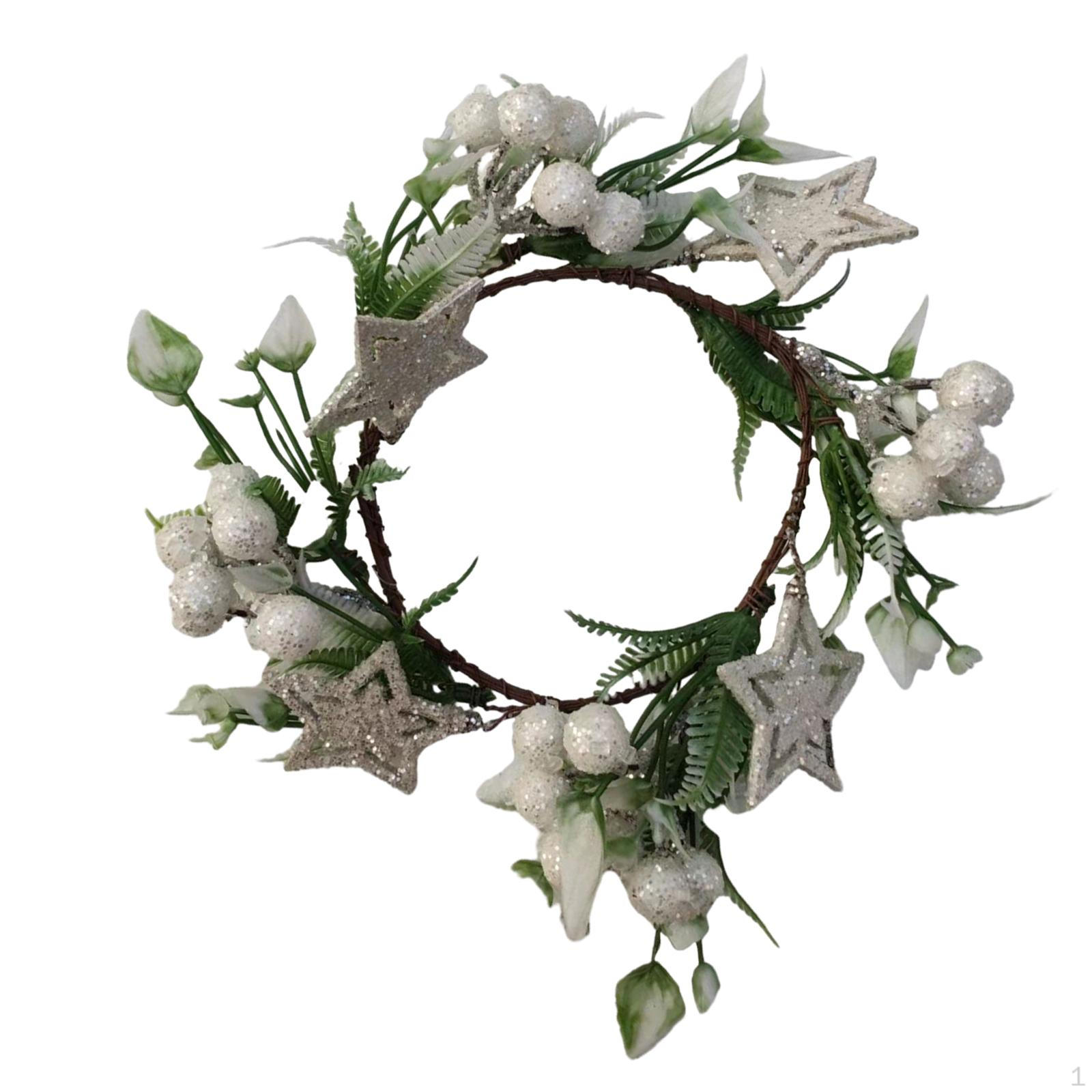 

Искусственный рождественский венок со свечной гирляндой, входная дверь на свадьбу