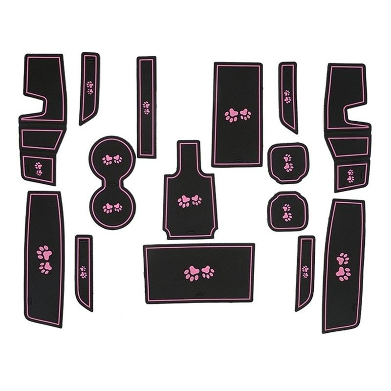 Car-Styling Accessories For GWM ORA Good Cat Rubber Gate Slot Dust Pad Cup Anti Slip Pad Door Interior Decoration