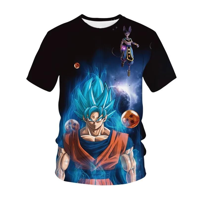 2026 Fashion New Dragon Ball Multi Character 3D Printed T-shirt Fitness Sports Anime Exhibition Short
