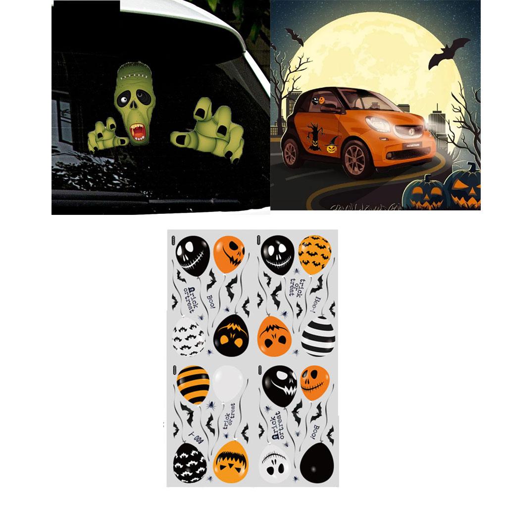 Halloween Stickers Decorations Clings for Kids for Auto Door Window Home Tags