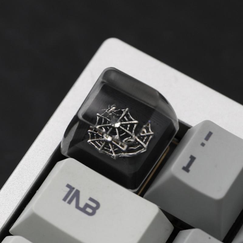 Artisans Dark Series Resins Keycaps With Glowing Effect AntiWear Key Top For Mechanical Keyboards
