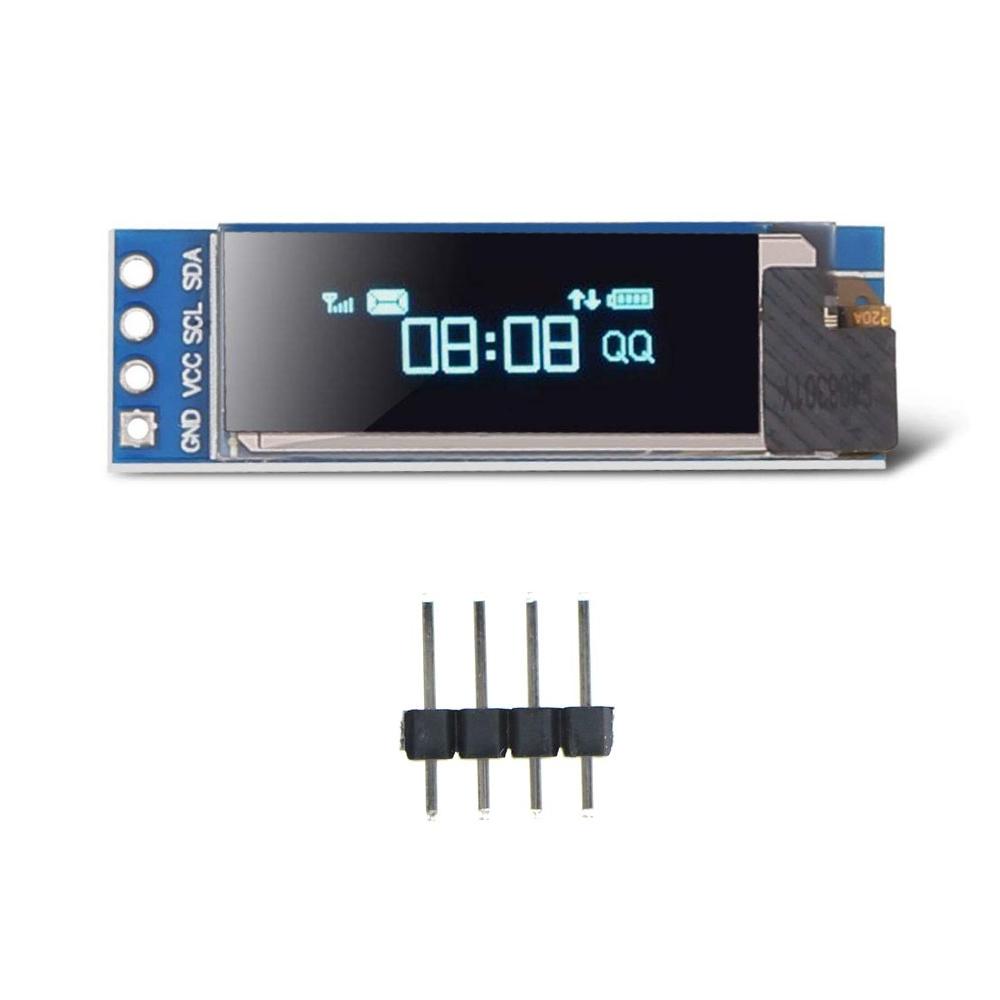 0.91 Inch 6Pin IIC I2C SPI Interface OLED White LCD Display Module 0.91" Drive SSD136 Board For Arduino Raspberry Pi SMT32