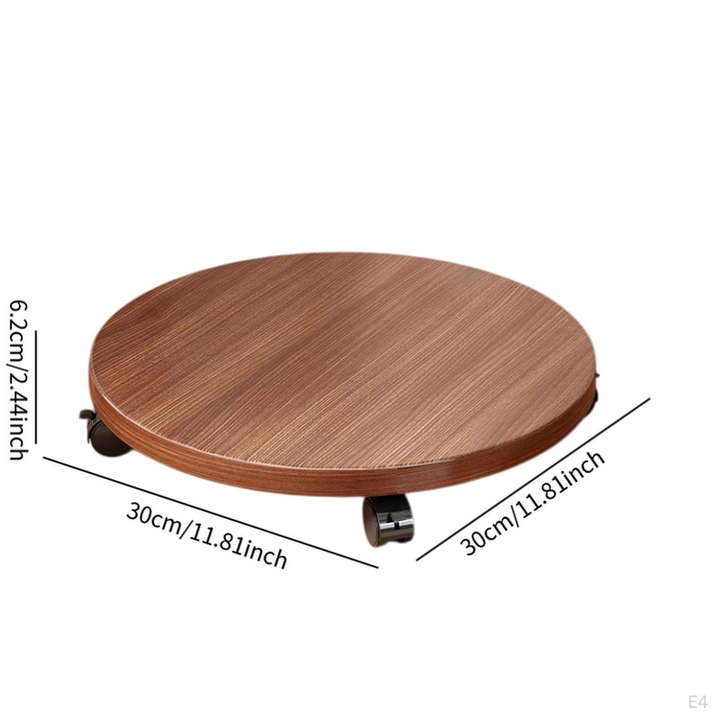 Plant Carriage Roller Support with ° Lockable Rollers for Patio Garden