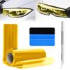 JnTech Headlight and Taillight Car Wrapping Eyeline and Taillight Protective Film for Headlights and Motorcycle and Fog UV 30x120cm 2-Pack Films,