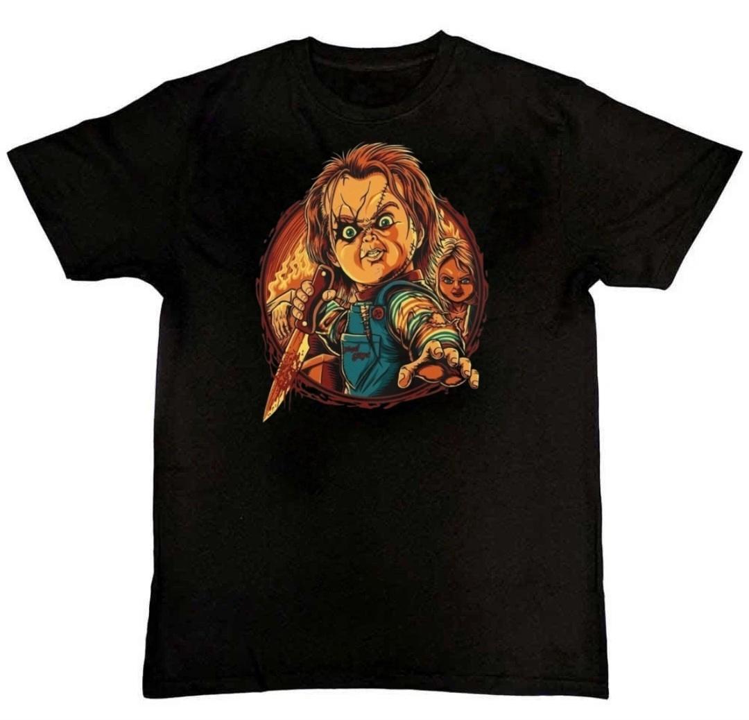 Chucky Horror Movie Mens Graphic Print T-Shirt S