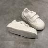 Fashion Cloudlike Thick Bottom Platform Slip-ons Women's Fashion Sneakers Spring 2025 Magic Tape round Toe High Heel Korean Sle