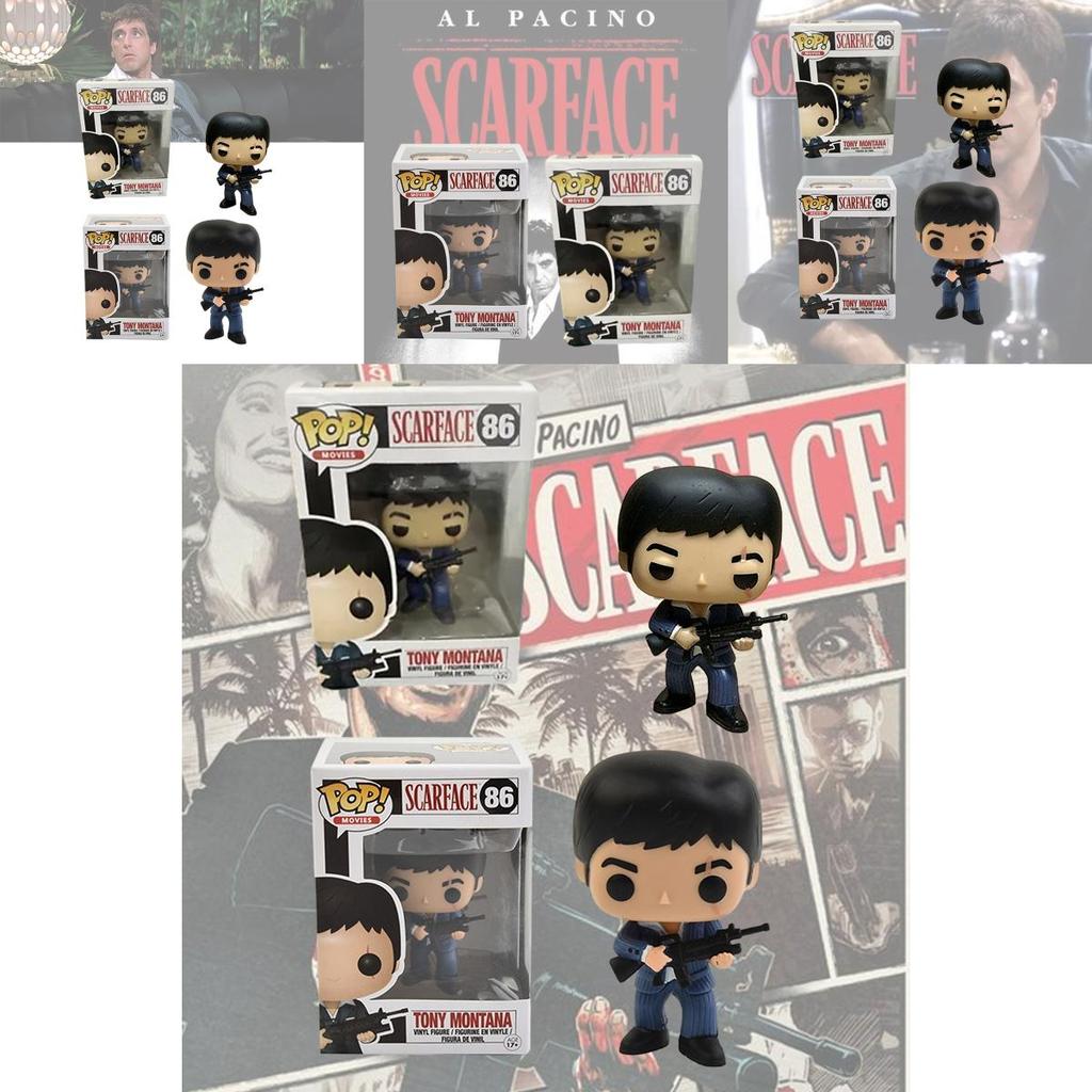 Tony Pop Montana Action Figure Scarface Toy With Box Movie Collection