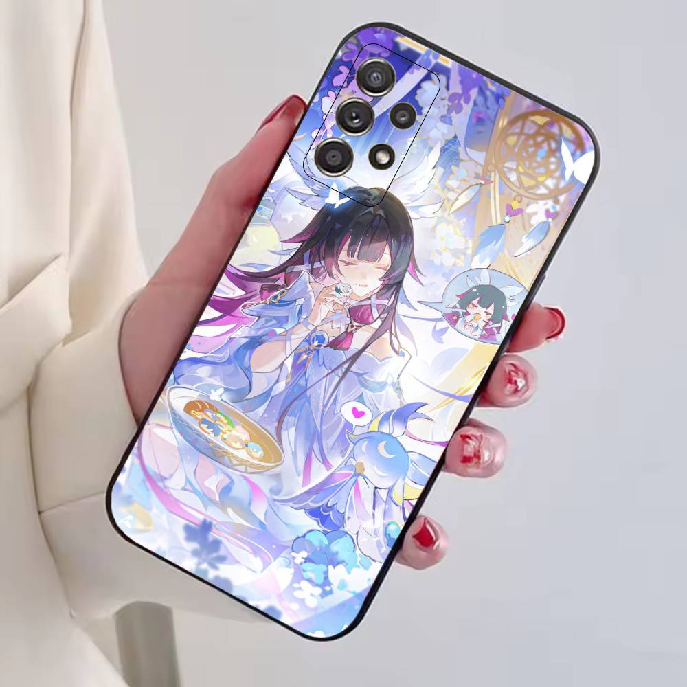 Genshin Impact Damselette Columbina Phone Case For Samsung S25,S24,S21,S22,S23,S30,Ultra,S20,Plus,Fe,Soft Silicone Black Cover