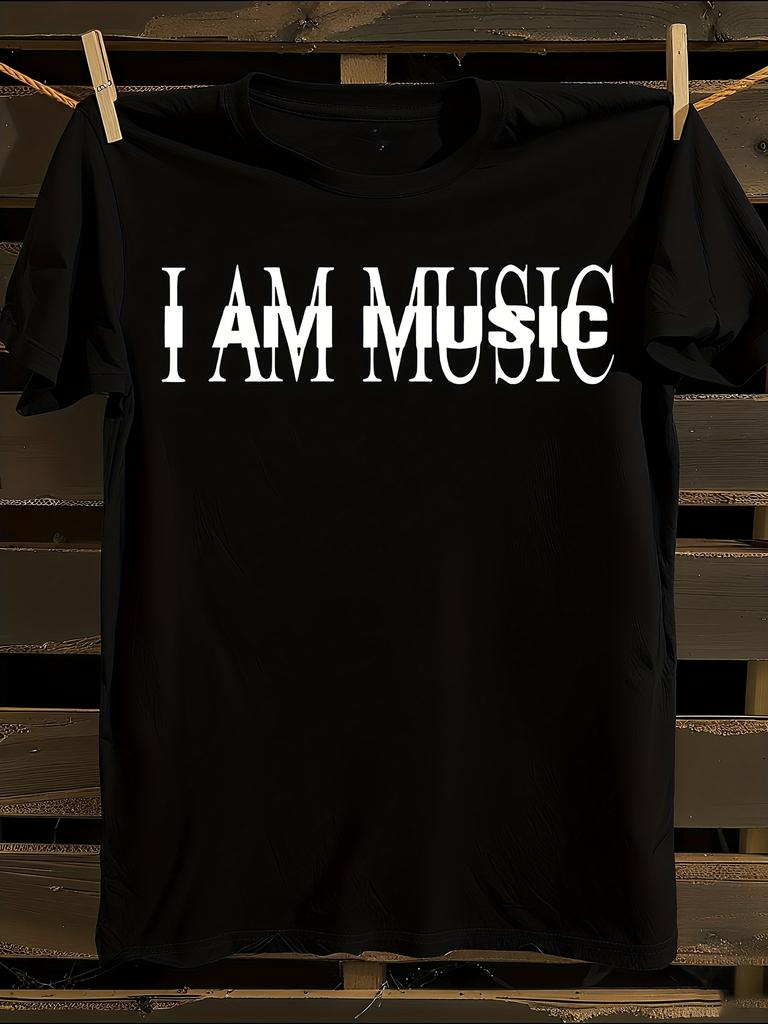 Oversized 'I Am Music' Hip Hop T-shirt