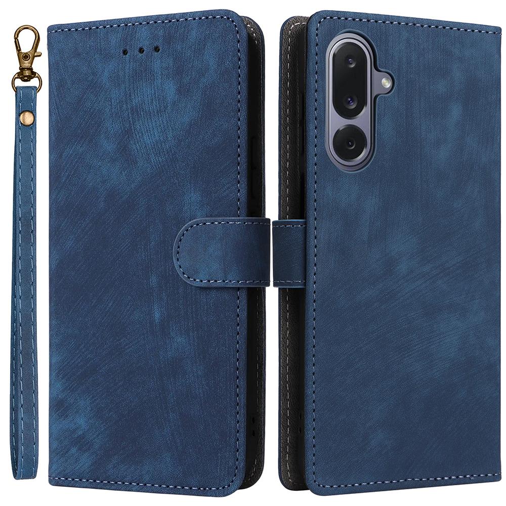 Etui portfelowe dla Samsunga Galaxy M36 5G z blokadą RFID, wykonane ze skóry PU, z podstawką i paskiem