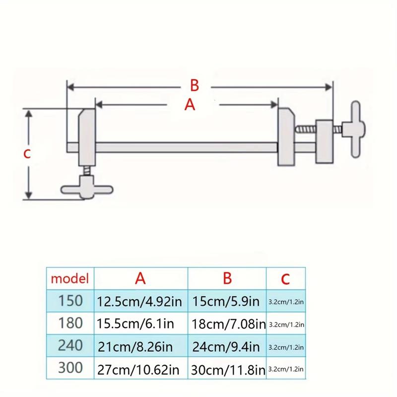A25F-Woodworking Wood Clamp, Brass Parallel Clamp Fast Fixed Clip Auxiliary Fixture Splicing Board Positioning Panel