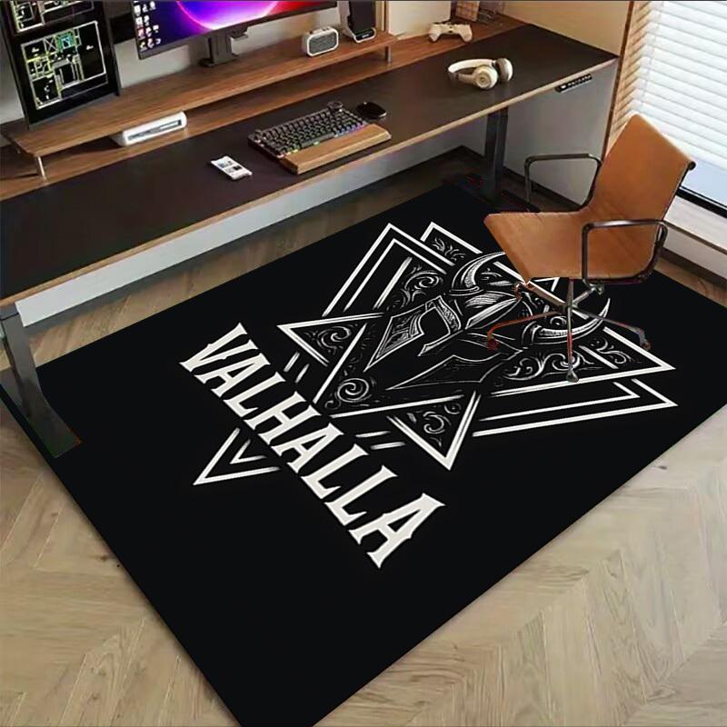 1pc Valhalla Viking Carpet, Office Rug Outdoor Mat Home Decor Area Carpet Festival