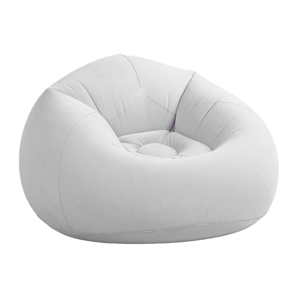 Aufblasbarer Stuhl Einzelsofa PVC Beflockung Aufblasbare Lounge Couch für Wohnzimmer Schlafzimmer Outdoor Reise